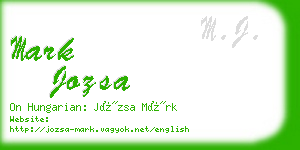 mark jozsa business card